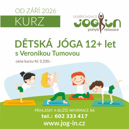 DĚTSKÁ JÓGA 12+ let kurz ZÁŘÍ 2026